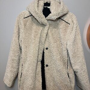Pure Navy Teddy Coat